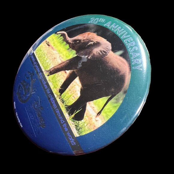 Disney Conservation Fund Pin 20th‎ Anniversary Exclusive Guest Button Elephant - Picture 3 of 6